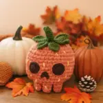 Crochet Strawberry Skull Pattern | Thanksgiving Gift | DIY Home Decor Tutorial | Cozy Amigurumi Tableware PDF Digital Download