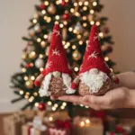 Festive Gnomes Christmas Decoration Crochet Pattern Gnomes In Christmas PDF Scandinavian Holiday Gnomes Amigurumi | Instant Download