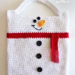 Snowman Tote Crochet Pattern, Christmas Bag Doll PDF, Tote Xmas Crochet, Cute Handmade Gift Idea