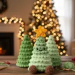 Crochet Christmas Tree Gift Bag Pattern | Grinch Christmas Cute Trees Crochet Tutorial | Festive Holiday DIY Project | PDF File Tree Xmas