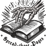 Skeleton Hand Book Embroidery Design, Spread Those Pages Machine Pattern, Gothic Bookish Embroidery File, Dark Academia Art for T-Shirt, Hat - Image 4