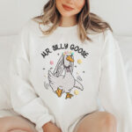 Mr Silly Goose Embroidery Design, Whimsical Bird in Flower Crown Machine Embroidery Pattern, Cute Animal Embroidery File for Baby Gift, Tee - Image 2