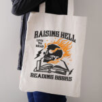 Raising Hell Skull Book Embroidery Design, Flaming Reader Machine Pattern, Gothic Literary Embroidery File for Jacket, Edgy Bookish Decor - Image 3