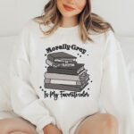 Morally Grey Book Lover Embroidery Design, Literary Stack Machine Pattern, Bookish Quote Embroidery File for Tote Bag, Library Gift Decor - Image 2