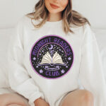 Midnight Readers Club Embroidery Design, Starry Moon Machine Pattern, One More Chapter Embroidery File for Sweatshirt, Aesthetic Bookish Art - Image 3