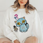 Surreal Blue Cat Embroidery Design, Weird Bird Machine Pattern, Psychedelic Animal Embroidery File for Hoodie, Quirky Creature Decor Art - Image 2