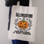Halloween Town Pumpkin Embroidery Design, Jack O Lantern Embroidery Pattern, Spooky Fall Slogan Embroidery File for Sweatshirt, Autumn Art - Image 3