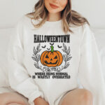 Halloween Town Pumpkin Embroidery Design, Jack O Lantern Embroidery Pattern, Spooky Fall Slogan Embroidery File for Sweatshirt, Autumn Art - Image 2