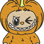 Cute Pumpkin Bunny Embroidery Design, Orange Rabbit Halloween Embroidery Pattern, Autumn Animal Embroidery File for Baby Clothes, Fall Art - Image 4