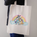 Rainbow Puppy Hug Embroidery Design, Colorful Cartoon Dogs Machine Embroidery Pattern, Cute Animal Sibling Embroidery File for Kids Apparel - Image 3