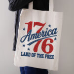 Retro America 1776 Embroidery Design, Land of the Free Machine Embroidery Pattern, Vintage Patriotic 1776 Star Embroidery File for Shirt (Copy) (Copy) - Image 3
