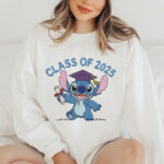 Class of 2025 Alien Graduation Embroidery, Blue Monster Grad Cap Design, School Achievement Pattern, Cute Space Creature Embroidery File - Image 2