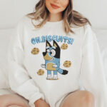 Blue Dog and Cookies Embroidery Design, Cartoon Puppy Machine Embroidery Pattern, Playful Canine Embroidery File for Kids Shirt, Blanket (Copy) - Image 2