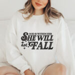Inspirational Quote Embroidery Design, Religious Scripture Machine Embroidery Pattern, Faith Based She Will Not Fall Embroidery File for Gift - Image 2