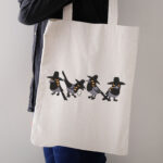 Four Grumpy Crows Embroidery Design, Birds in Hats Machine Embroidery Pattern, Funny Crow Embroidery File, Dark Crow Art for Sweatshirts - Image 3
