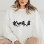 Four Grumpy Crows Embroidery Design, Birds in Hats Machine Embroidery Pattern, Funny Crow Embroidery File, Dark Crow Art for Sweatshirts - Image 2