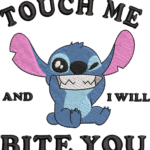 Grumpy Blue Alien Embroidery Design, Funny Sassy Creature Machine Embroidery Pattern, Blue and Pink Monster File for Hoodie and Jacket - Image 4