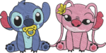 Blue and Pink Baby Alien Duo Embroidery Design, Cute Tropical Creature Friends Pattern, Whimsical Machine File for Nursery Decor and Gifts - Image 4