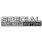 Car Emblem Special with Fake Metal Finish, Acrylic Automotive Badge Custom with Adhensive Tape
