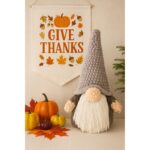 Thanksgiving Gnome Crochet Pattern PDF, Fall Gnome Amigurumi Tutorial, Easy Beginner Crochet Pattern, Autumn Home Decor Digital Download