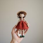 Crochet Amigurumi Heidi Doll Pattern, Little Heidi In Overalls & Flower Basket And Duck, PDF Tutorial - Image 8