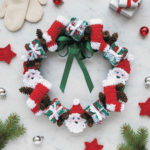 Merry Christmas Wreath Crochet Pattern PDF | Festive Holiday Decoration Pattern Download - Image 2