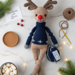 Christmas Reindeer Crochet Pattern | Reindeer with Bag Amigurumi PDF - Image 4