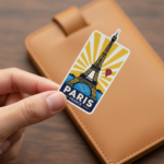 Paris France City Travel Vinyl Sticker Decal | Sticker for Luggage, Laptop, Water Bottle, Journal - Image 6
