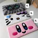 Cartoon Character Keyboard Rugs – Fluffy Gamer Desk Mat - Image 5