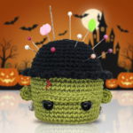 Frankenstein Cupcake Crochet Pattern: Amigurumi Pincushion (PDF)