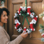 Merry Christmas Wreath Crochet Pattern PDF | Festive Holiday Decoration Pattern Download
