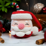Cup of Mr. Claus Crochet Pattern PDF | Holiday Amigurumi Digital Download