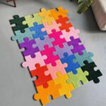 Customizable Tufted Puzzle Rug: Colorful Floor Decor, Creative Gift - Image 5