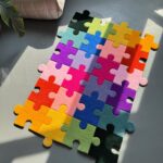 Customizable Tufted Puzzle Rug: Colorful Floor Decor, Creative Gift - Image 10