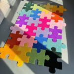 Customizable Tufted Puzzle Rug: Colorful Floor Decor, Creative Gift - Image 3