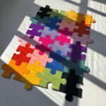 Customizable Tufted Puzzle Rug: Colorful Floor Decor, Creative Gift - Image 6