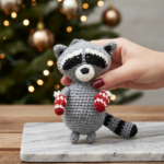 Raccoon Amigurumi Ornament Pattern (PDF) - Image 4