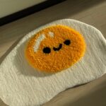 Handmade Tufted Egg Rug: Fluffy Home Decor Gift - Image 2