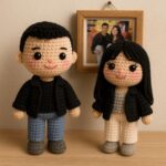Custom Crochet Doll Portrait Girl Doll Amigurumi Crochet People Portrait Doll Family Portrait Doll Custom Portrait From Photo - Image 7