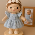 Custom Crochet Doll Look Alike From Photo, Personalized Amigurumi Portrait Doll, Handmade Mini Me Doll Gift - Image 5