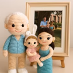 Custom Family Portrait Crochet Doll – Handmade Look Alike Doll | Personalized Christmas Gift - Image 7