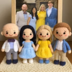 Custom Family Portrait Crochet Doll – Handmade Look Alike Doll | Personalized Christmas Gift