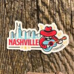 Nashville Tennessee Sticker | City & Travel Stickers | Waterproof, Vinyl and Dishwasher Safe | Laptop, Water bottle, Luggage, Tumbler Decal - Image 2