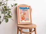 Cocktail Recipe Print, Tequila Sunrise Poster, Alcohol Recipe Prints, Art Deco Poster, Kitchen Bar Dining Room Print, Gallery Wall, UNFRAMED - Image 3