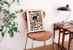 Retro 80s Print, Be Groovy Or Leave Poster, Retro Wall Decor, Boho Hippie Typography Artwork, Colorful Gallery Wall Art, A4 A3 A2, UNFRAMED - Image 5