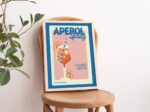 Retro Cocktail Print, Aperol Spitz Bar Poster, Alcohol Poster Illustration, Aperol Recipe Card A3 A4 A2 Prints, Kitchen Bar Poster, UNFRAMED - Image 2