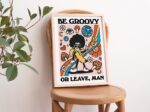 Retro 80s Print, Be Groovy Or Leave Poster, Retro Wall Decor, Boho Hippie Typography Artwork, Colorful Gallery Wall Art, A4 A3 A2, UNFRAMED - Image 2