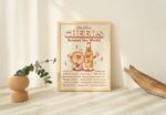 Retro Cheers Print, Beer Print Bar Poster, Beer Gift, Alcohol Bar Cart Sign, Large Wall Prints, Poster, Cheers Kitchen Print, UNFRAMED - Image 6