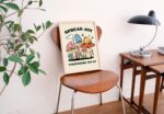 Groovy Mushroom Print, Retro Cottagecore Wall Art, Happy Kids Room Poster, Trendy 70s Nursery Print, Wall Decor, Positive Quote, UNFRAMED - Image 5