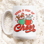 Cute Christmas Mug, Kids Christmas Mug, Hot Chocolate Mug, Christmas Eve Box Filler, Boy Girl Xmas Secret Santa, Festive Ceramic Cup